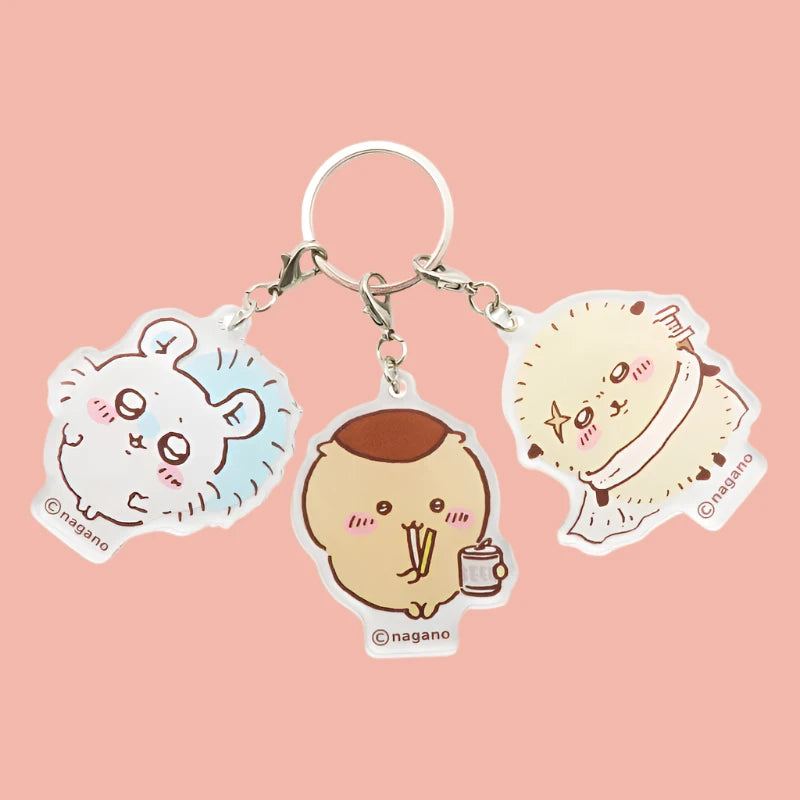 Chiikawa-market 3 acrylic key chain (Momonga / Kurimanju / Square)