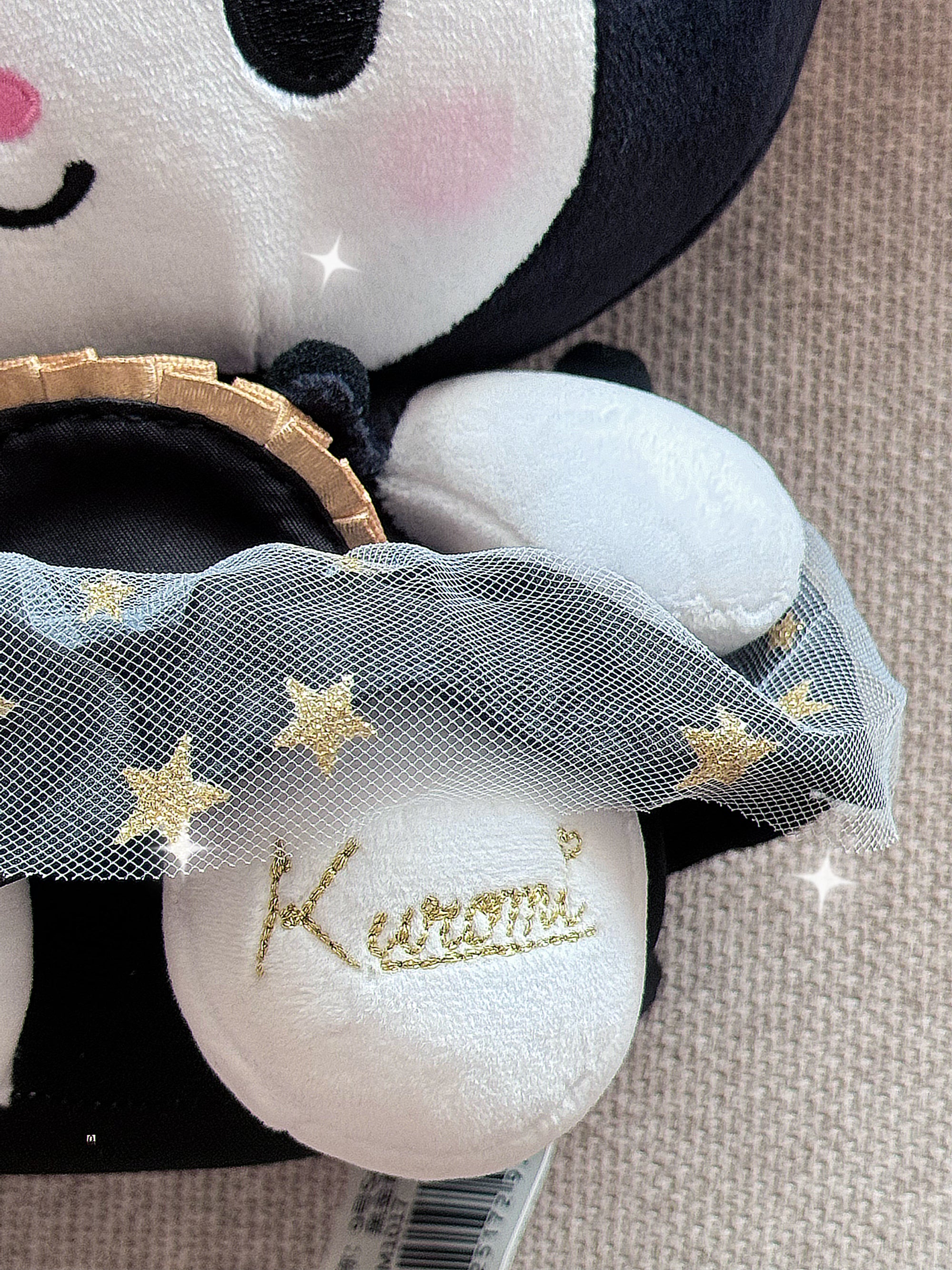 Sanrio Kuromi Plush Black-Gold Plush