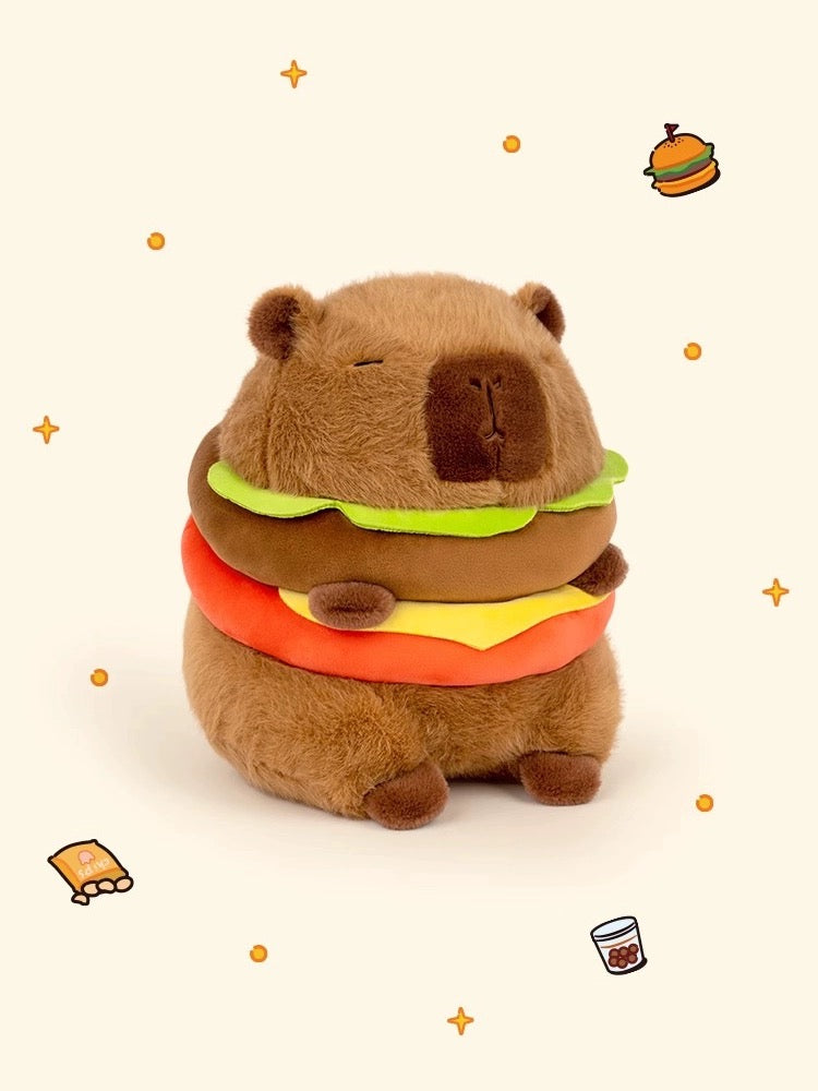 Capybara Hamburger Plush