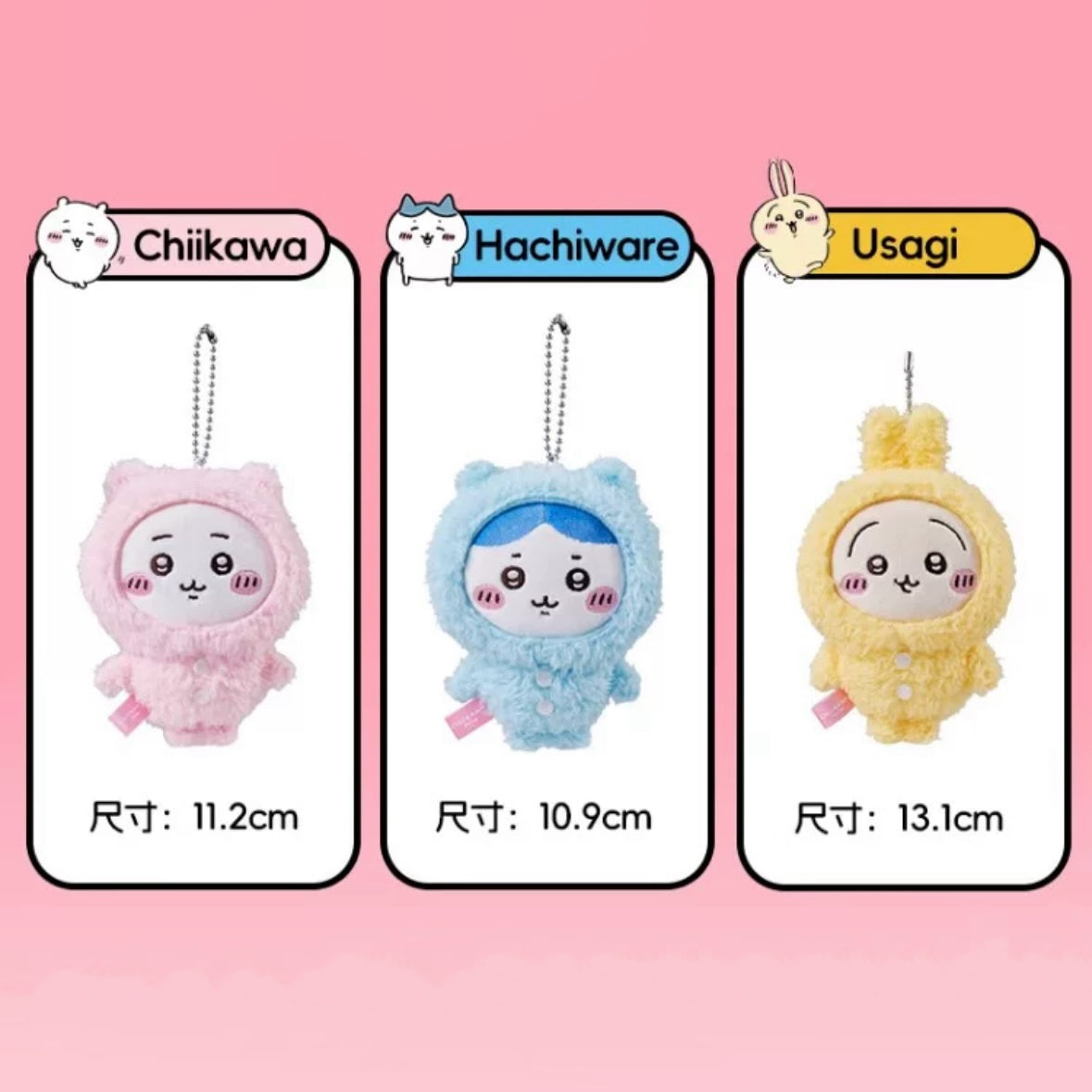 Miniso Chiikawa Hachiware Usagi Fluffly Pajamas Charms